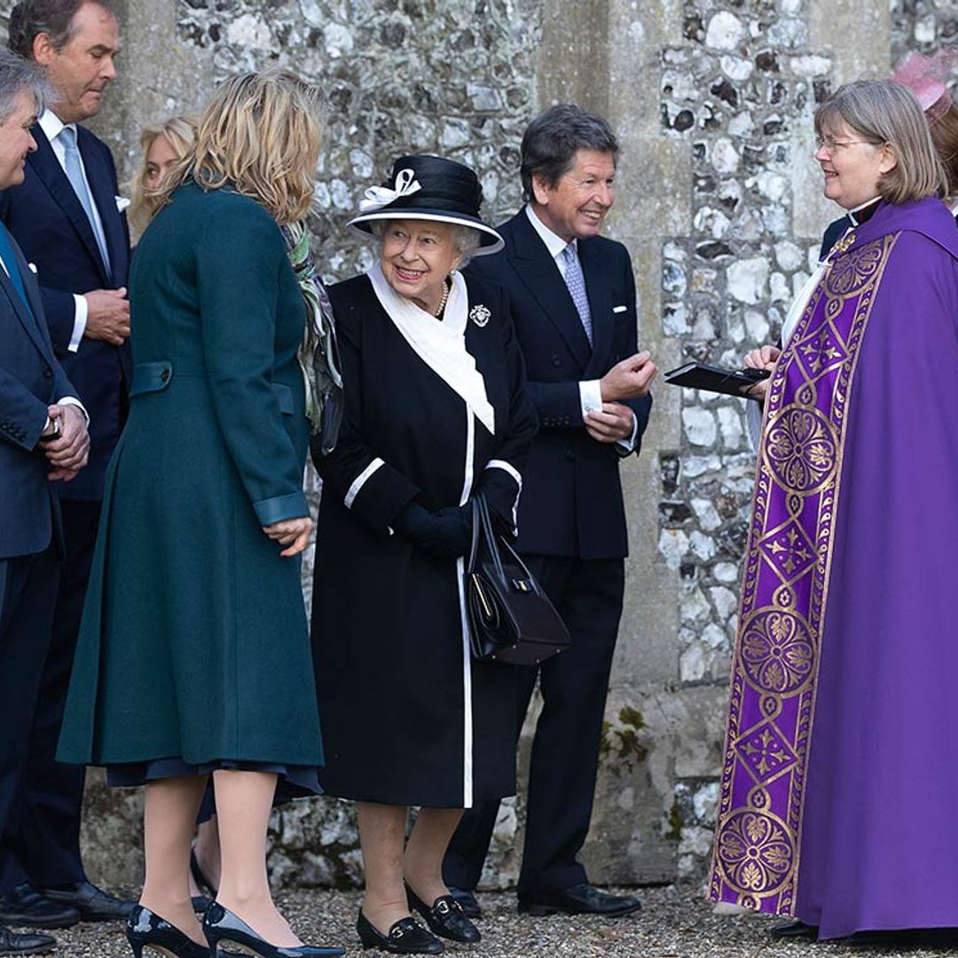 The Queen makes rare unofficial outing to attend friend's funeral