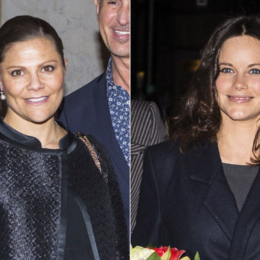 Pregnant Princesses Victoria and Sofia of Sweden mark Holocaust Memorial Day in Stockholm