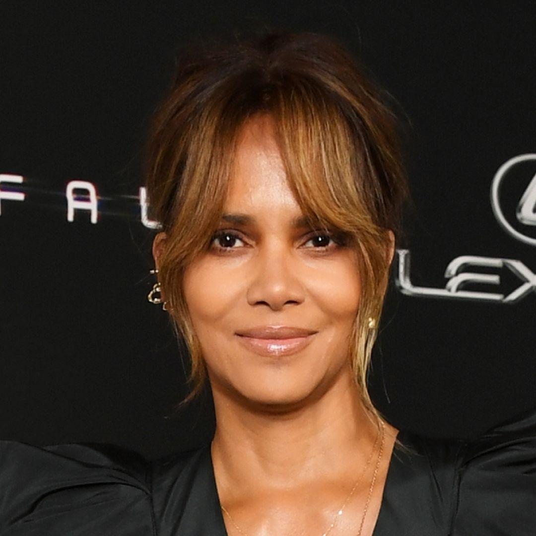 Halle Berry poses in risqué underwear and leopard-print outfit