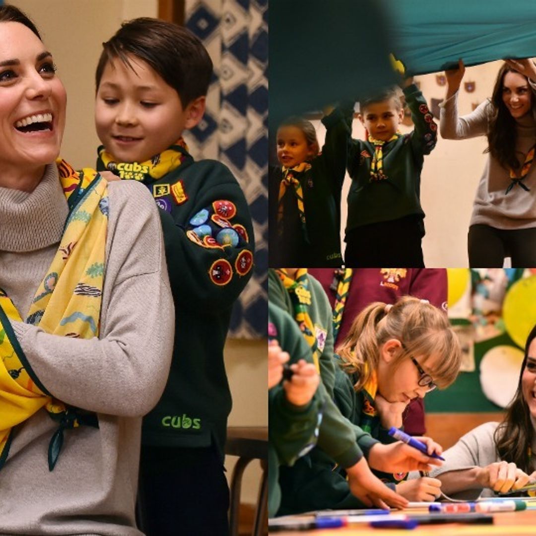 Kate Middleton lets her hair down for a fun evening with cub scouts: All the best photos