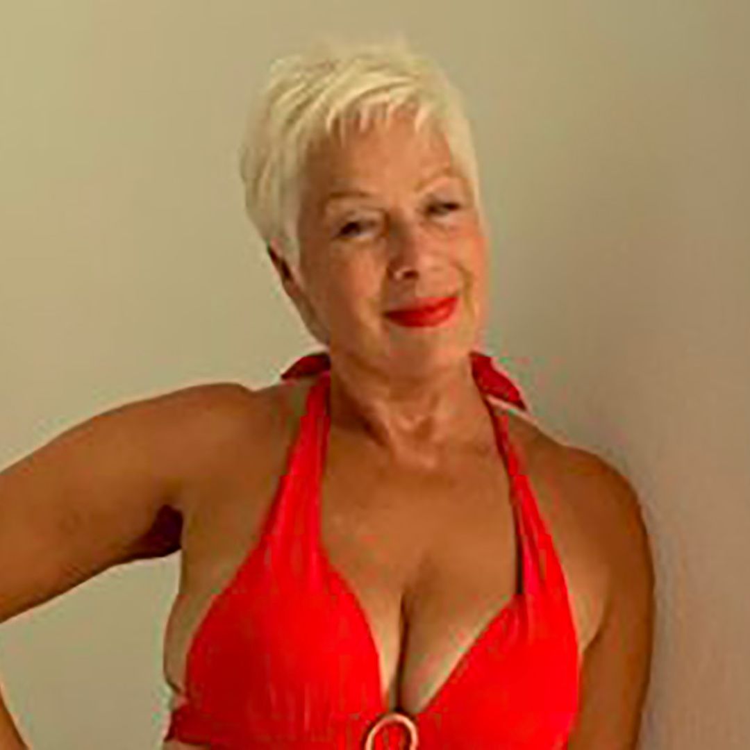 Denise Welch poses in gorgeous swimsuit as she opens up about tough couple of weeks