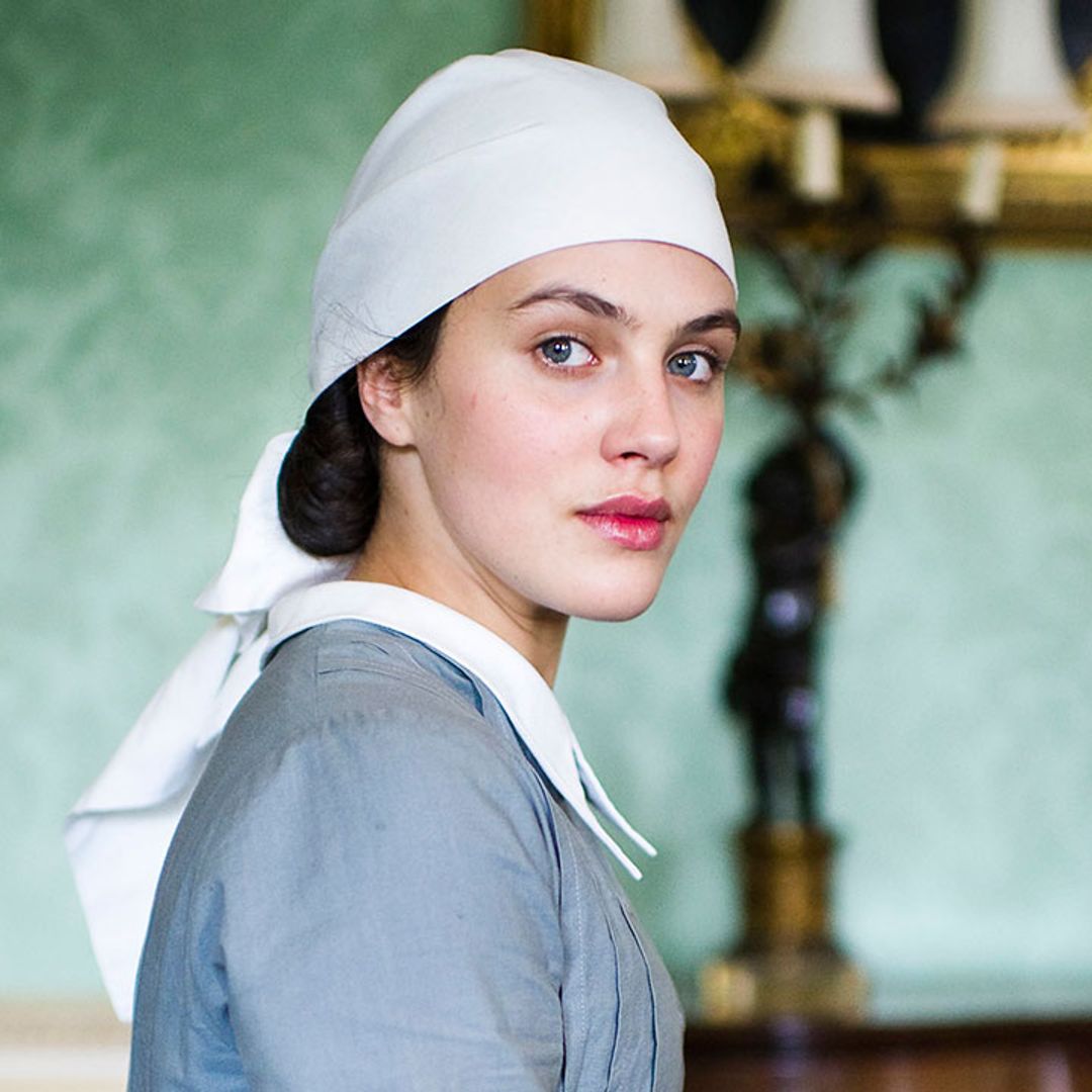 Downton Abbey's Hugh Bonneville shares nostalgic photo of Jessica Brown Findlay
