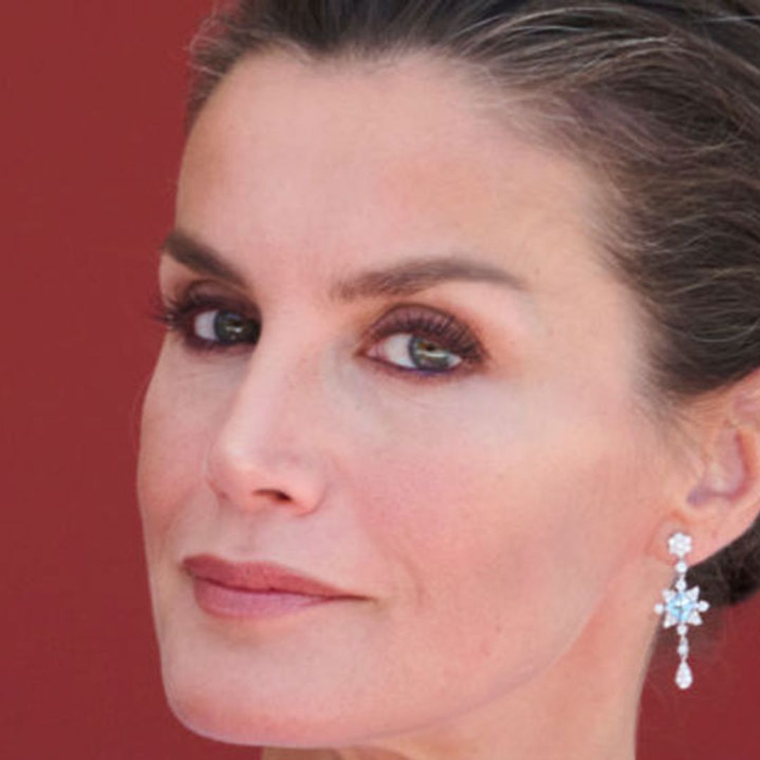 Queen Letizia makes regal appearance in the dreamiest polka dot dress – and wow
