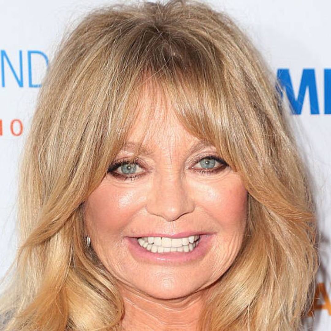 Goldie Hawn looks tiny alongside supertall grandson for family reunion