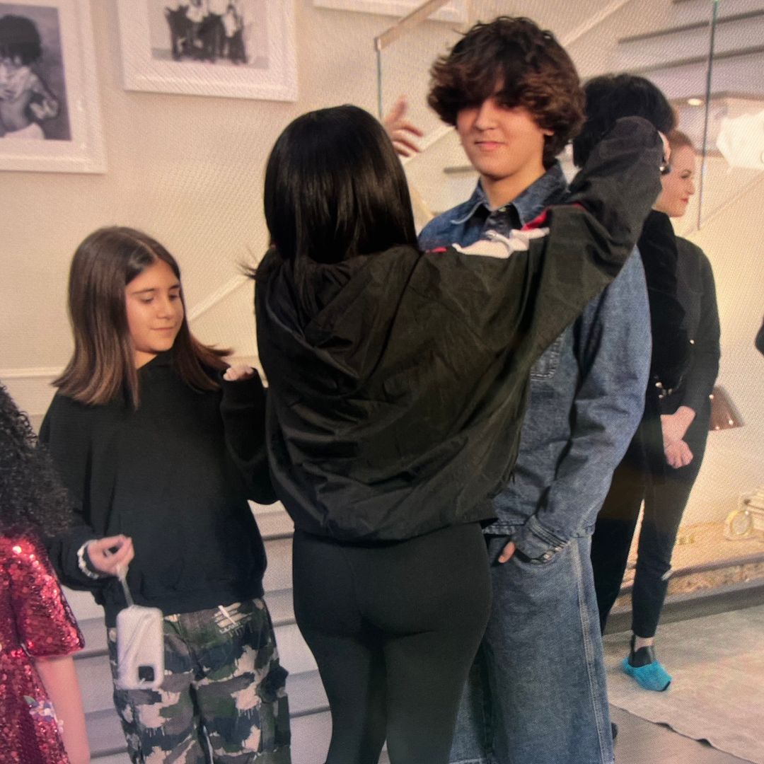 Kourtney Kardashian's rarely-seen son Mason, 15, steals the show in new family photo