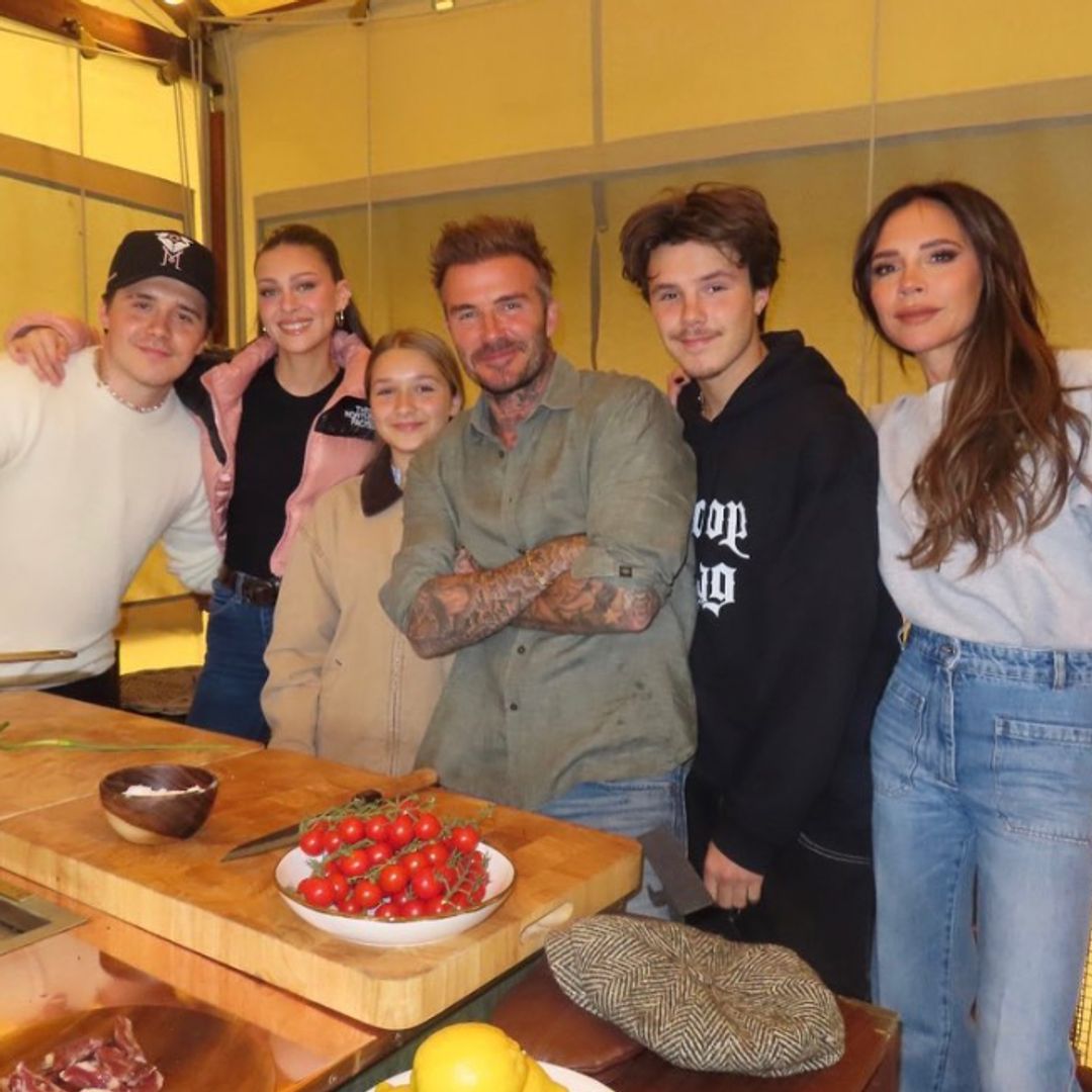 David Beckham shares unearthed family photo with Victoria and four kids for heartwarming reason