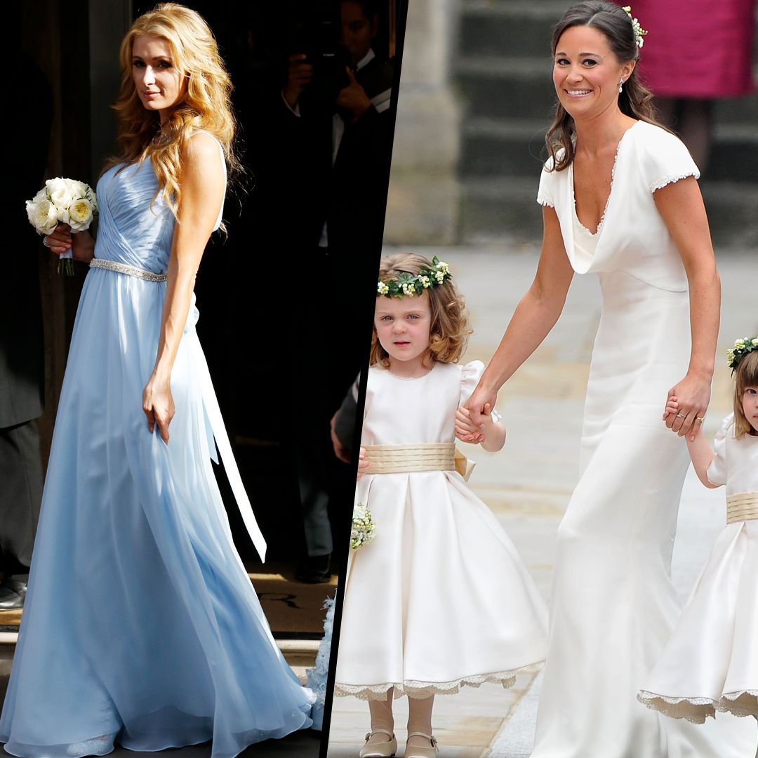26 incredible celebrity bridesmaid dresses: From Ariana Grande's bra top to Michelle Keegan's satin gown