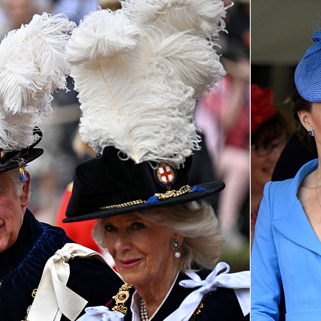 Kate Middleton joins royal family for Garter Day service while Prince Andrew attends in private