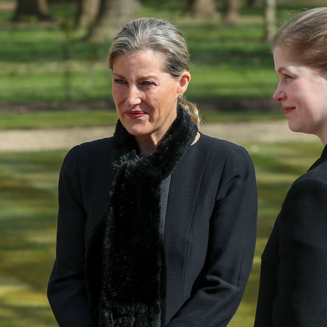 The Countess of Wessex and Lady Louise Windsor pictured off-duty ahead of Prince Philip's funeral