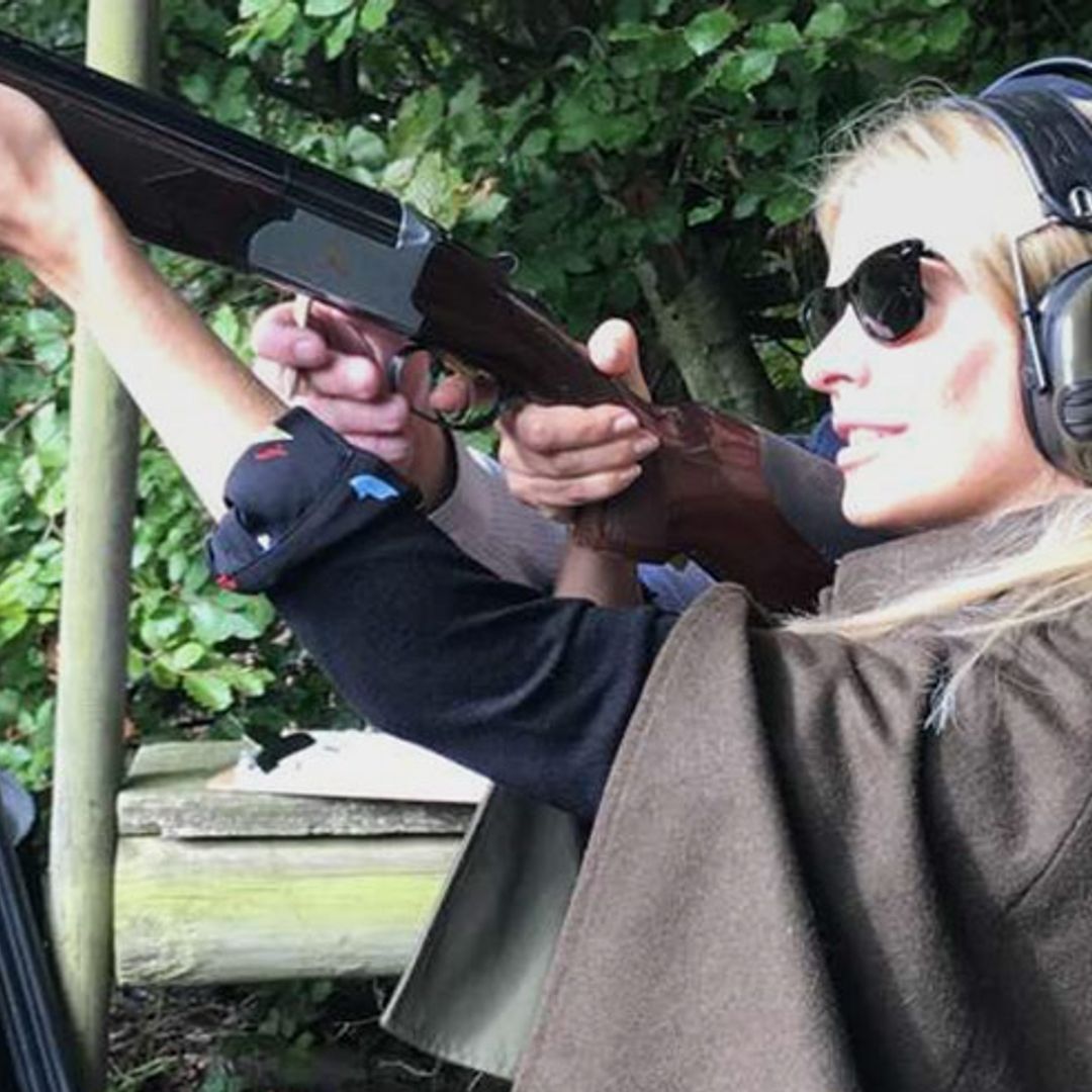 Holly Willoughby and star friends go clay pigeon shooting!