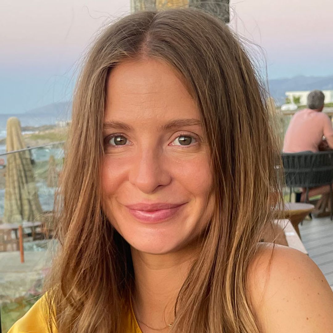 Exclusive: Millie Mackintosh shows off baby bump in bikini for sweet family photos in Crete