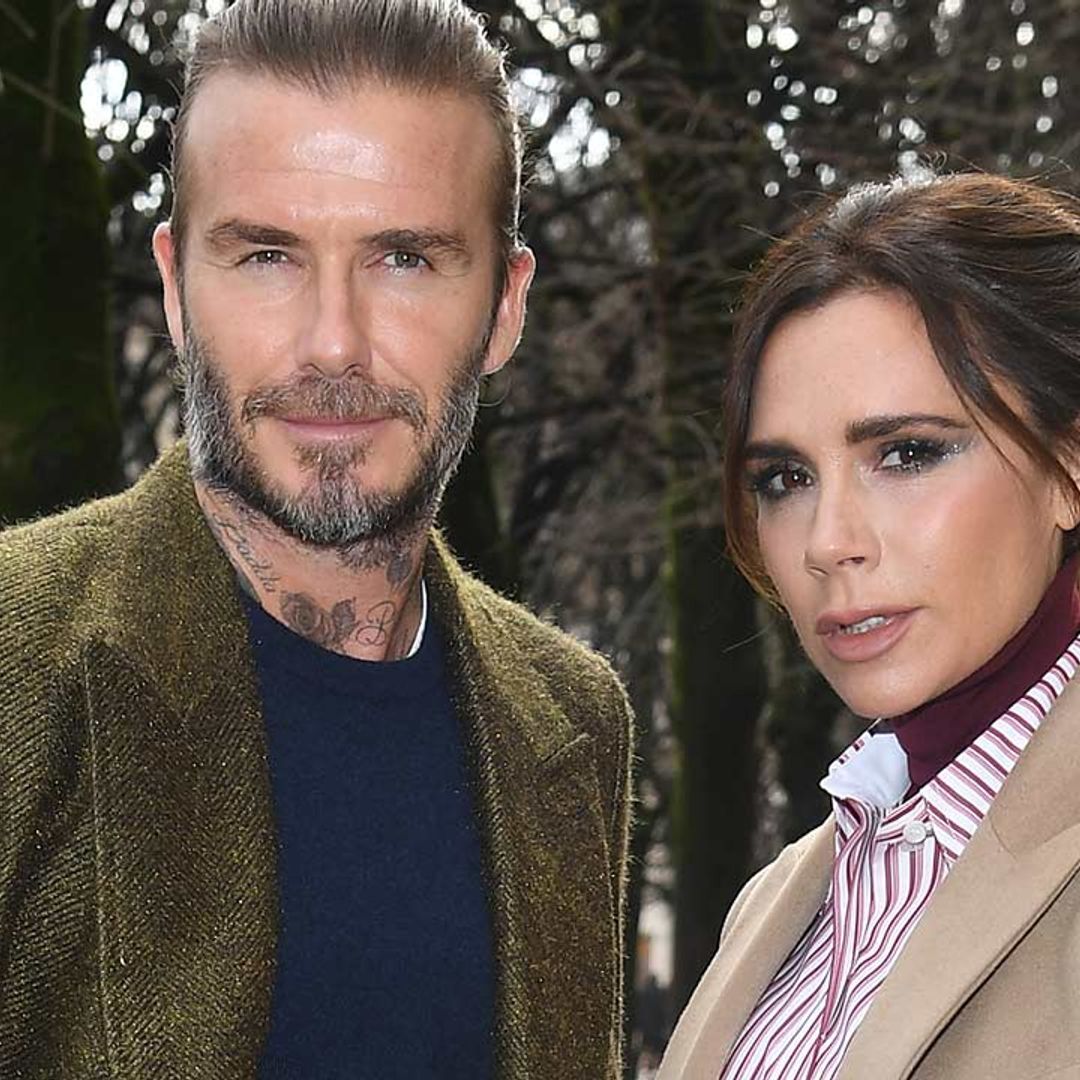 Victoria Beckham twins with husband David in skinny jeans for date night