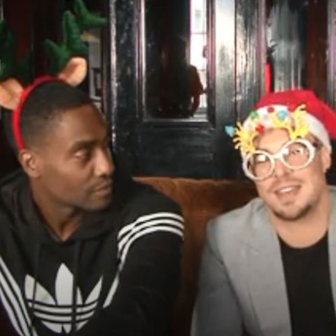 WATCH: Blue get into the festive spirit as they serenade our lovely HELLO! readers