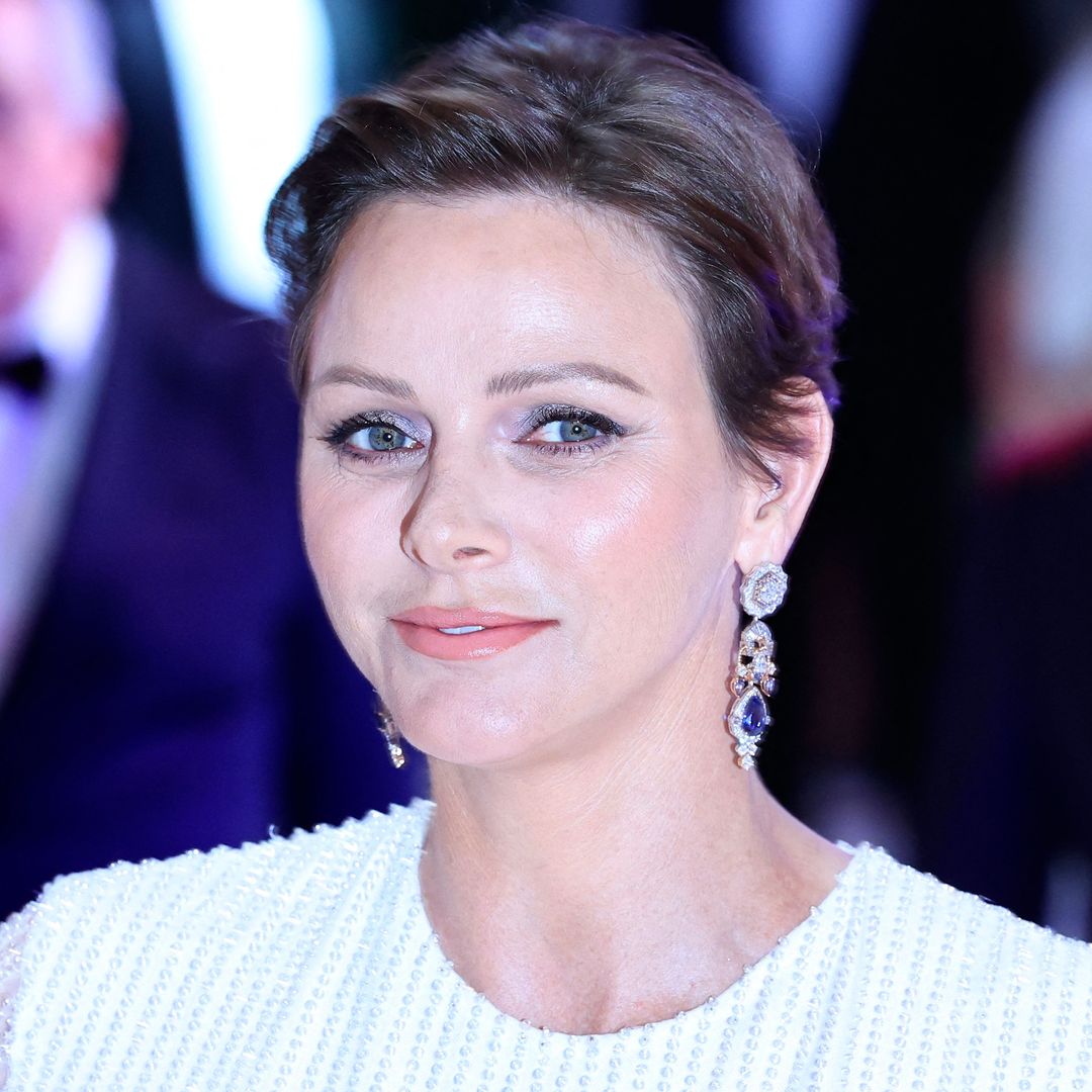 Princess Charlene attends the Giorgio Armani show at Milan Fashion Week