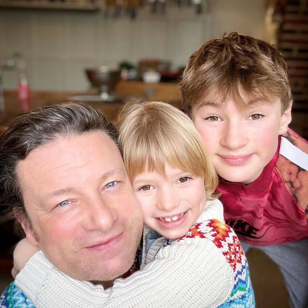 Jamie Oliver's son Buddy towers over mum Jools in heartwarming photo