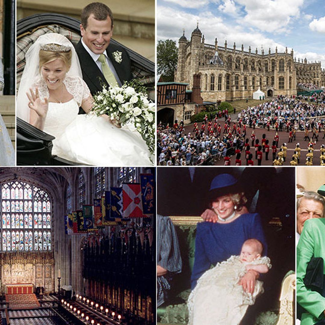 St George's Chapel: See the royal nuptials and christenings that have been held at Harry and Meghan's wedding venue