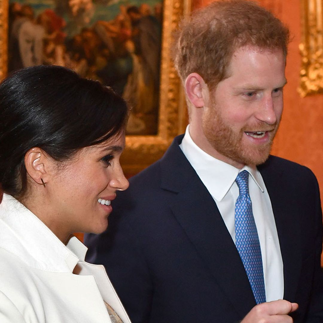 Meghan Markle brings the glamour in stunning gold dress at Buckingham Palace