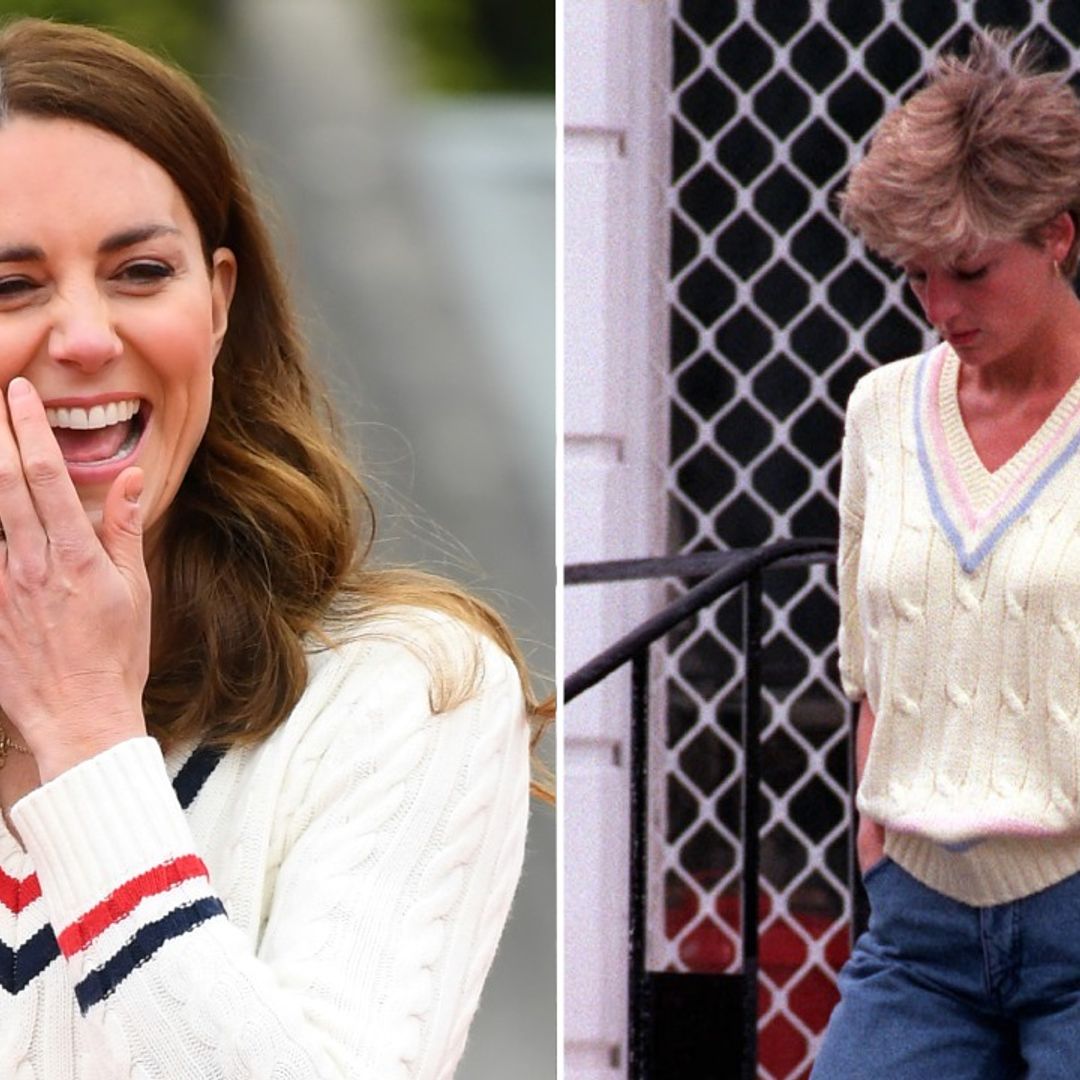 Kate Middleton loves her chic cricket jumper, just like Princess Diana
