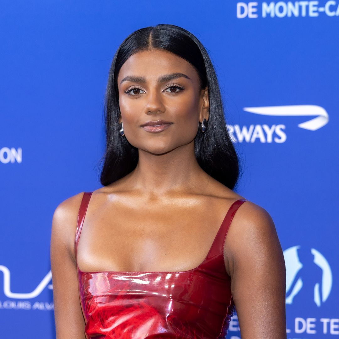 Simone Ashley takes a liquid latex dress for a spin - and we can't get enough