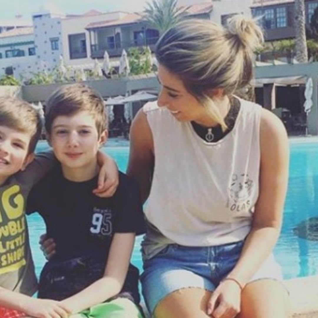 Stacey Solomon shares sweet photo with two sons during family holiday