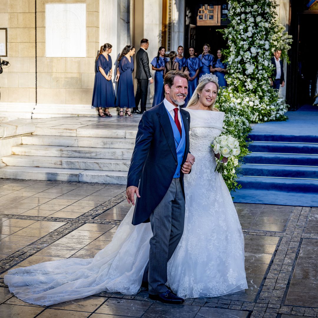 Princess Theodora's historic lace wedding veil worn by four queens