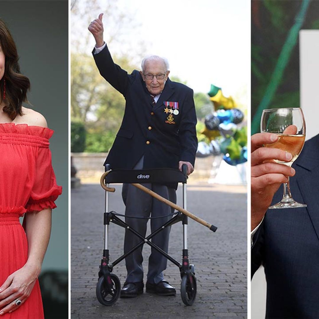 Royals including Kate Middleton and Prince William celebrate Captain Tom Moore's 100th birthday