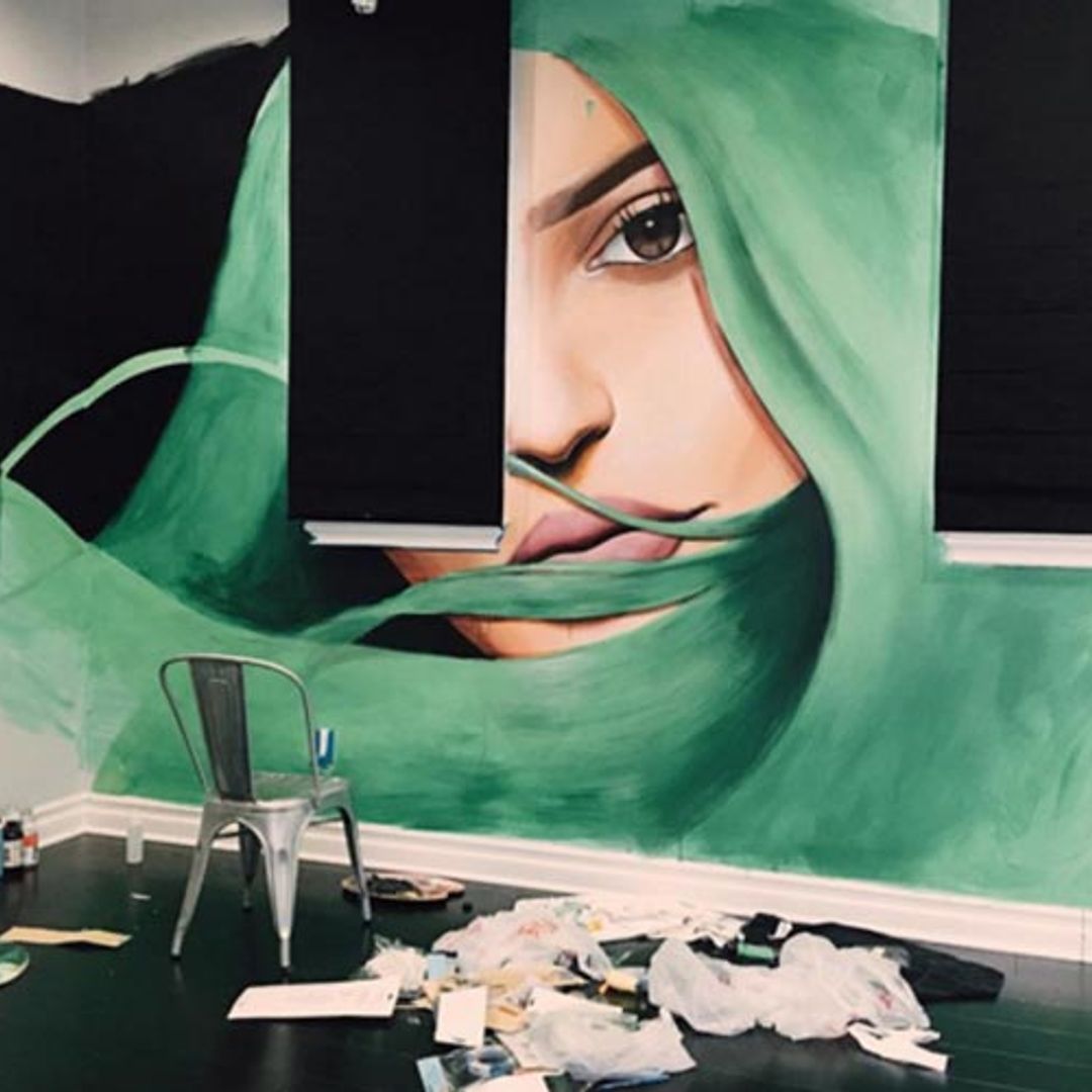 Kylie Jenner is having her favourite hairstyle immortalised in a mural
