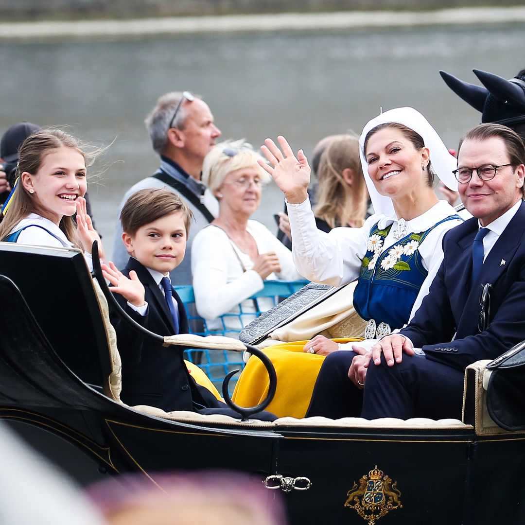 Crown Princess Victoria's son Prince Oscar beams in new portrait shared to mark 9th birthday