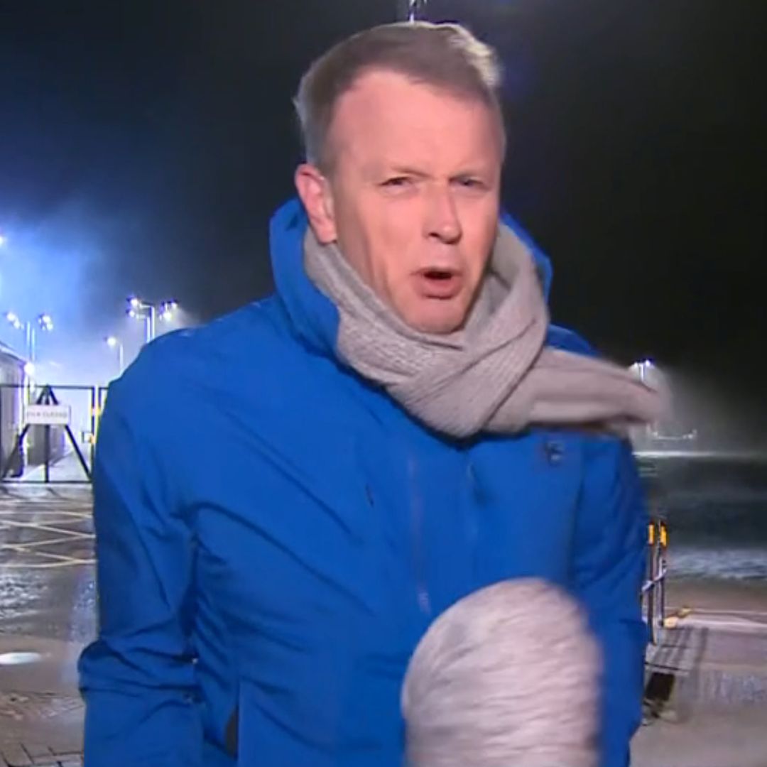 GMB viewers outraged as weather reporter struggles in 'dangerous' conditions