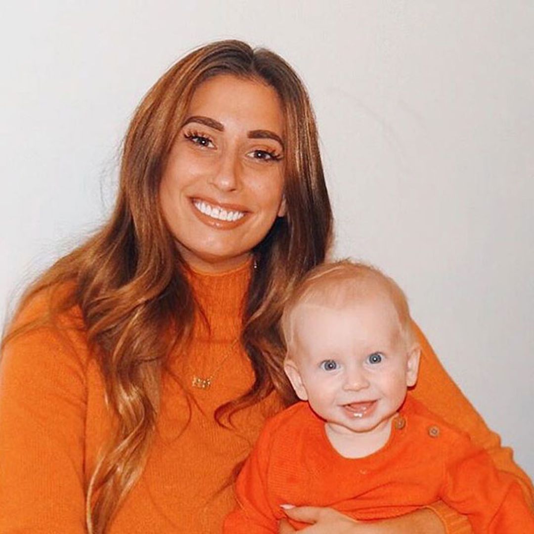 Stacey Solomon gets emotional as son Rex hits six-month milestone