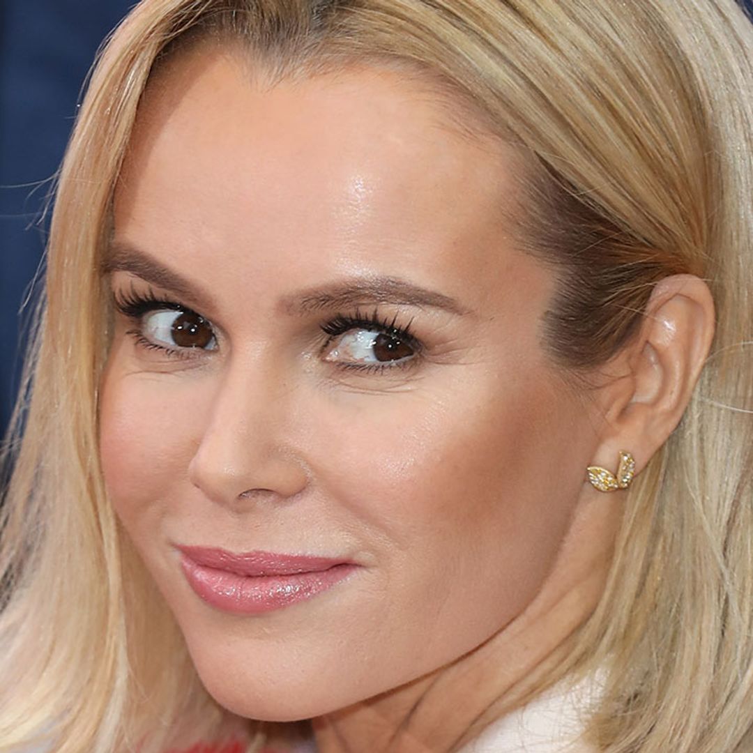 Amanda Holden turns up the glam in sparkly LBD