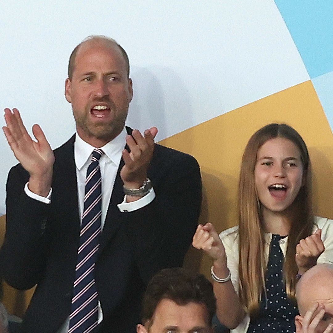 Prince William and Princess Charlotte celebrate Women's Euros Final