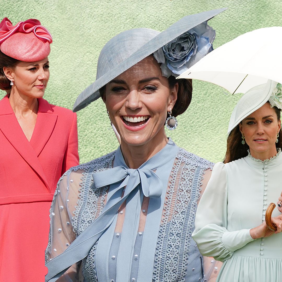 Every candy-coloured outfit worn by Princess Kate to Buckingham Palace's garden parties