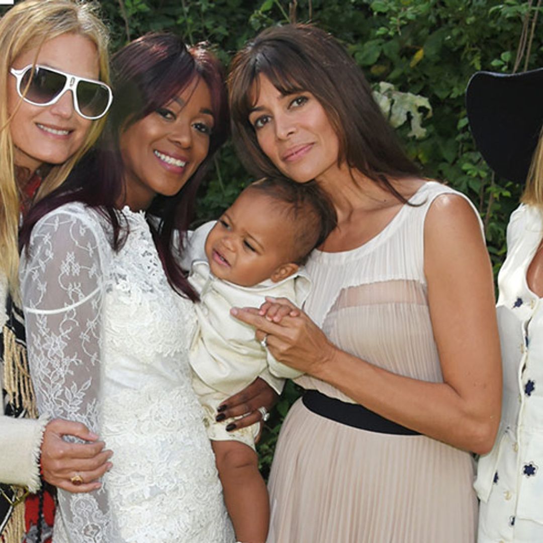 Exclusive! Glamorous godmothers Kate Moss, Yasmin Le Bon and Lisa B celebrate the christening of John Hitchcox’s son