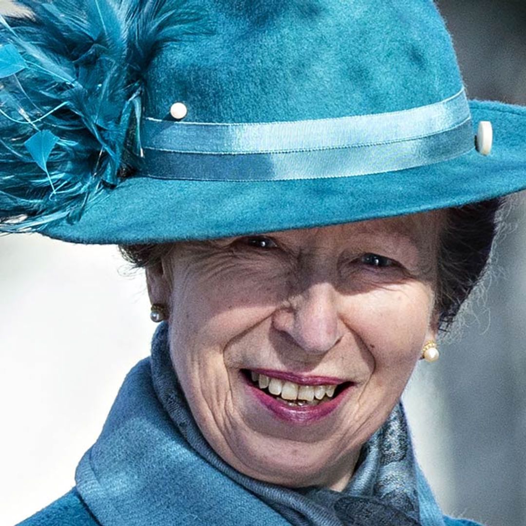 Princess Anne stuns fans by pairing her blue outfit with jazzy suede accessories