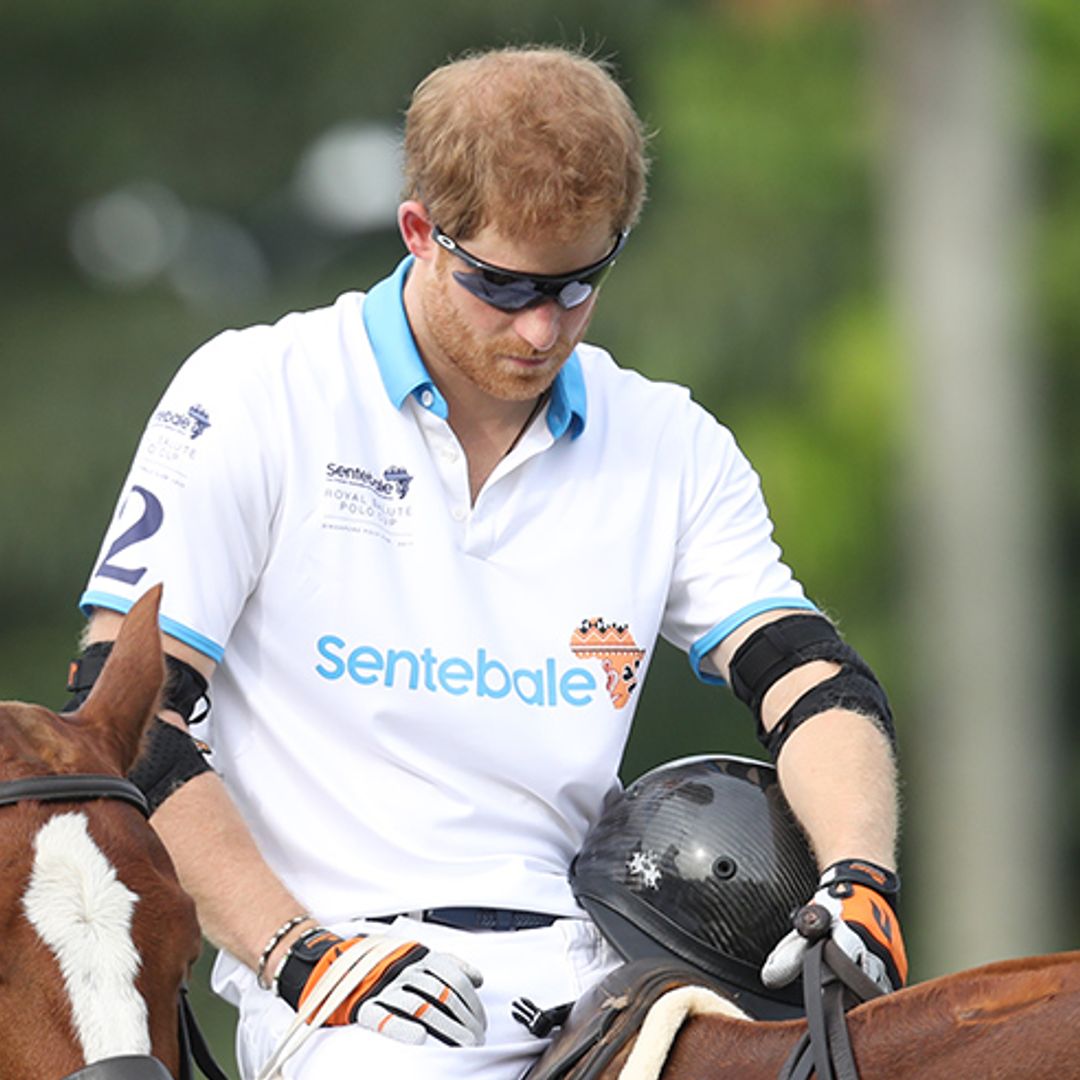 Prince Harry observes minute's silence for London Bridge victims before polo match