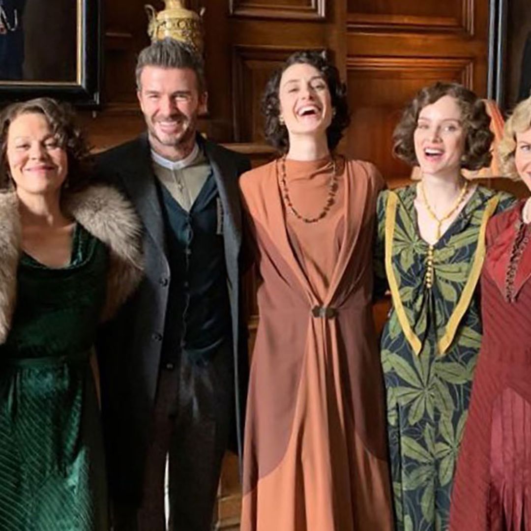 David Beckham pictured on the set of Peaky Blinders – and in costume!