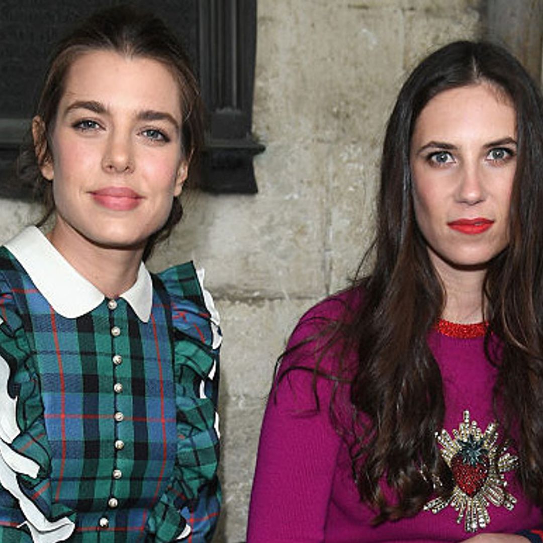 Charlotte Casiraghi and sister-in-law Tatiana Santo Domingo attend Gucci Cruise show at Westminster Abbey
