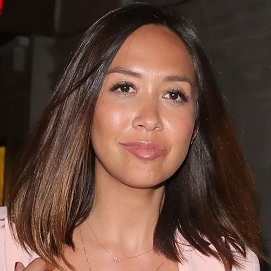 Myleene Klass and daughter Hero are pretty in pink as they step out in London