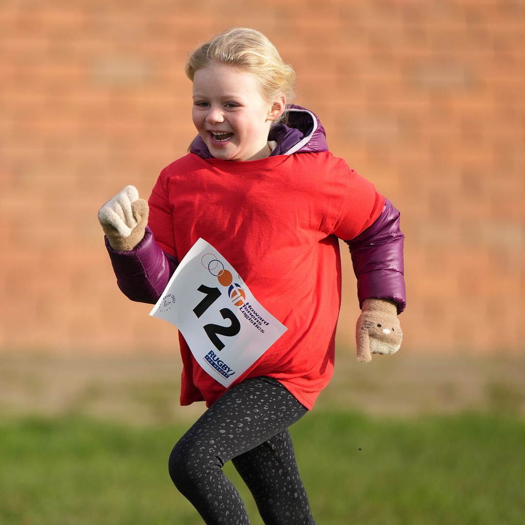 Mike Tindall's sporty daughter Lena, 5, takes after him during 5k charity run – photos