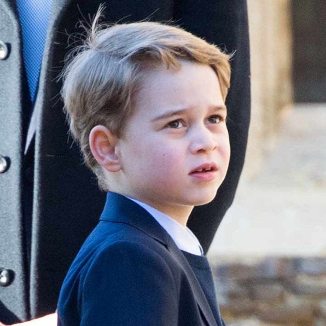 Prince George looks so grown up as he poses for new photo with the Queen, Prince Charles and Prince William