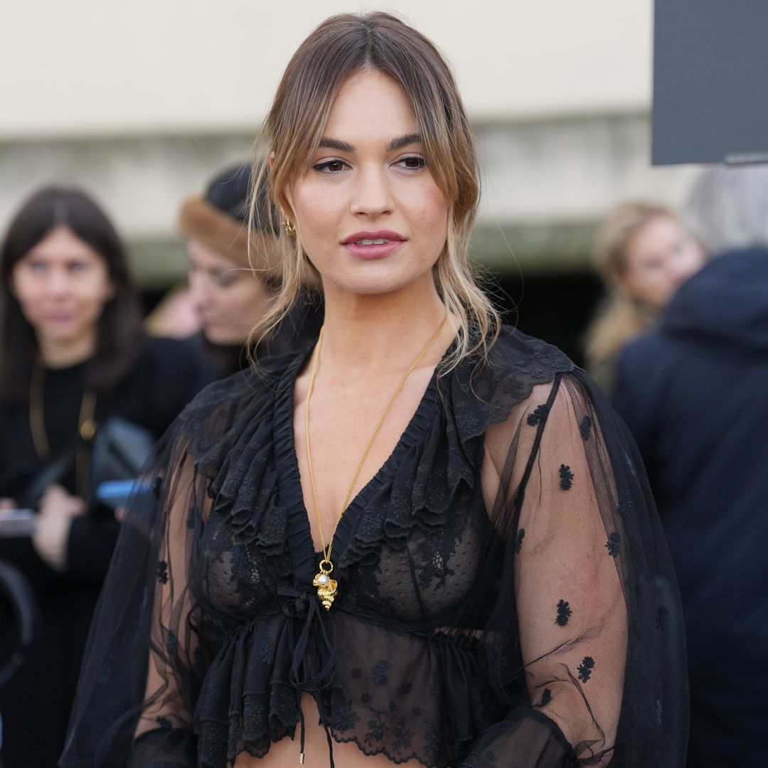 Lily James’ cut-out Victoria Beckham gown is a hard lesson in after-hours glam