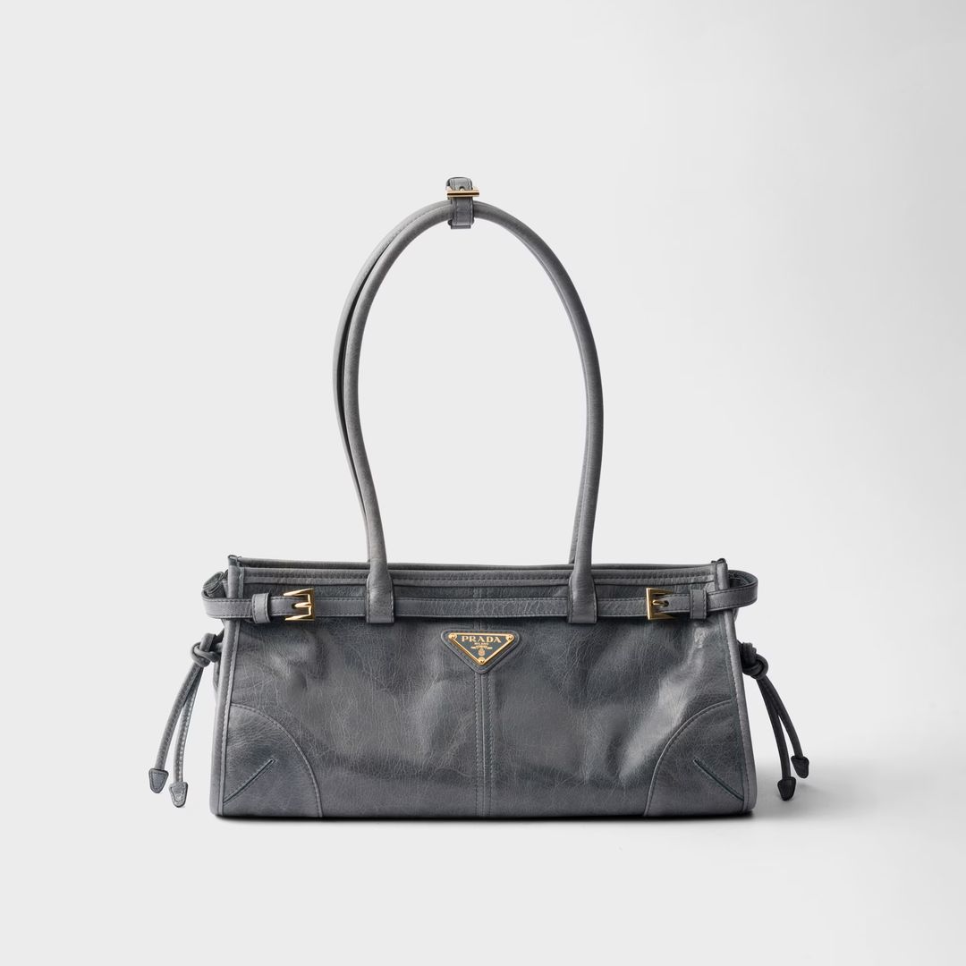 PRADA BLUE BAG WITH TOP HANDLE