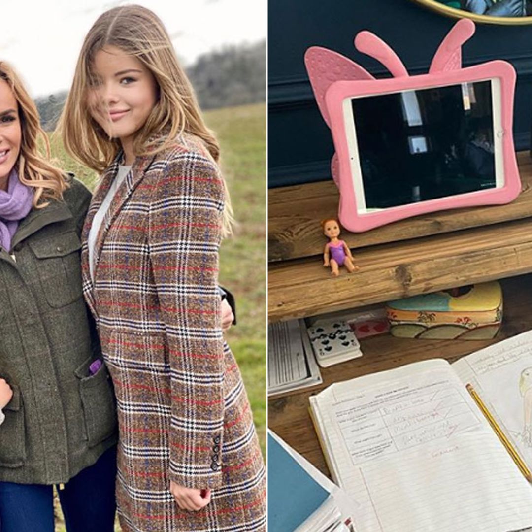 Amanda Holden reveals very impressive home-schooling set-up for her daughters