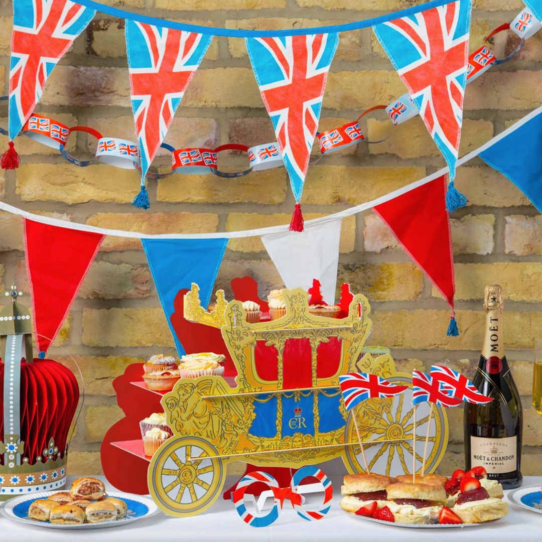 Coronation party decorations & essentials: Balloons, banners, flags & more