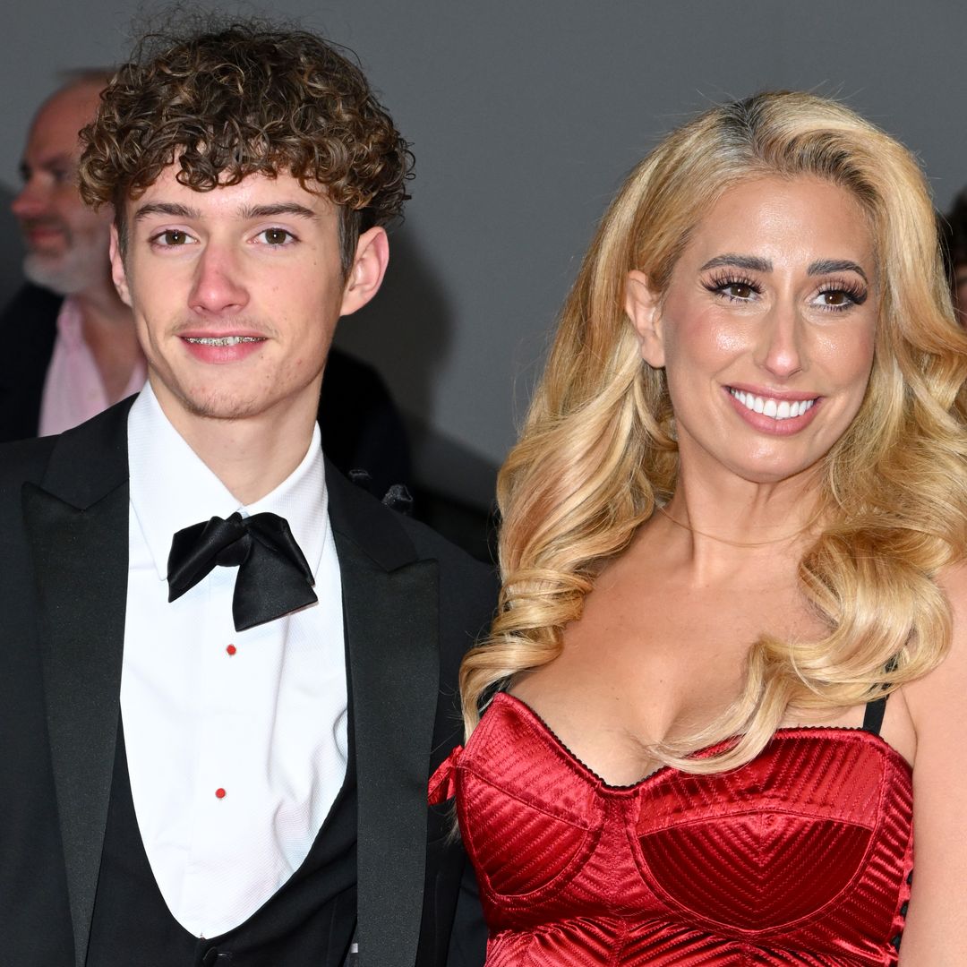 Stacey Solomon's towering son is a doting big brother in rare video - watch