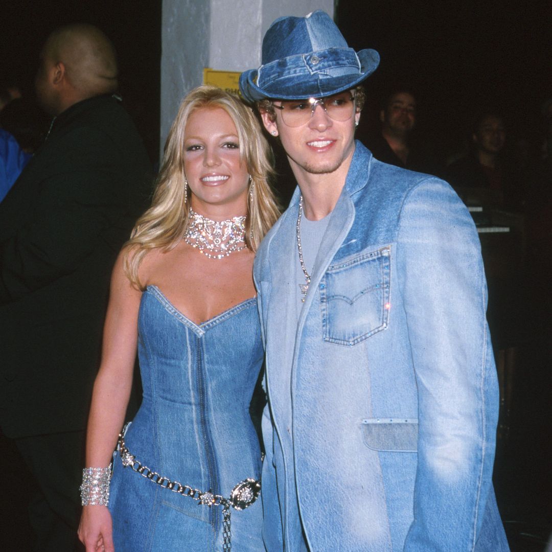 Britney Spears and Justin Timberblake wearing double denim 
