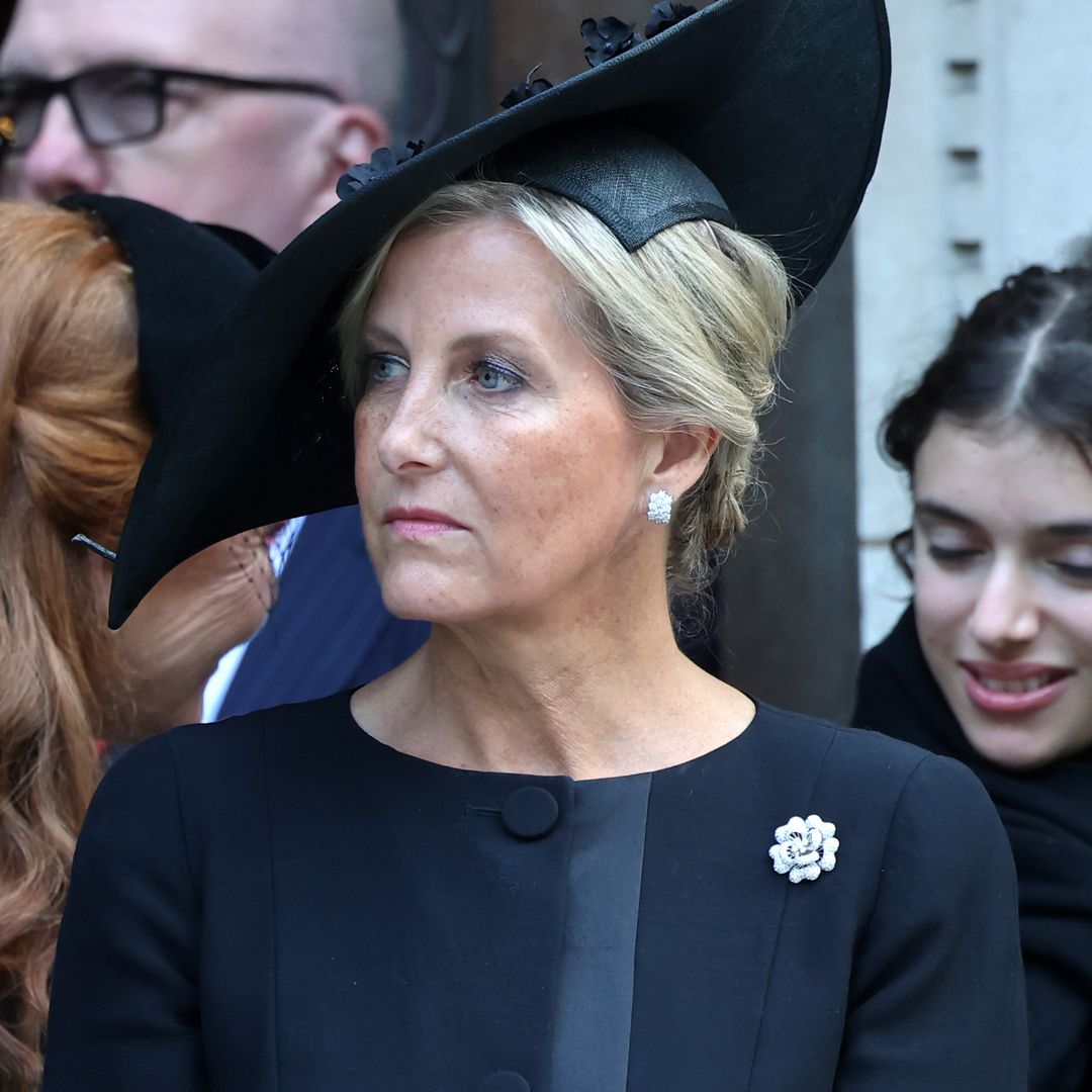 Duchess of Edinburgh blows kiss to Duchess of Kent's family following royal funeral