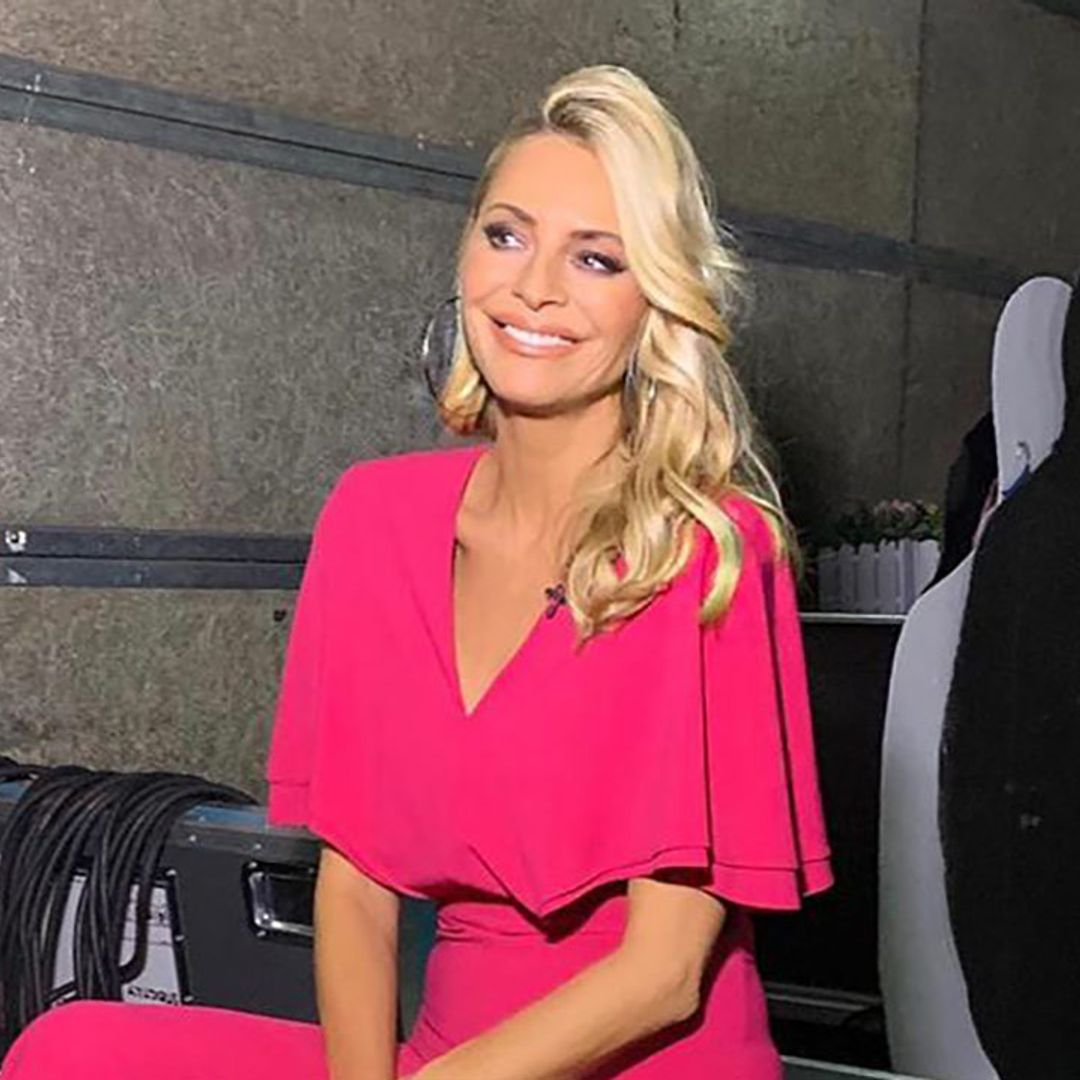 Strictly's Tess Daly stunned in a pink Halston jumpsuit on Sunday - and it's on sale