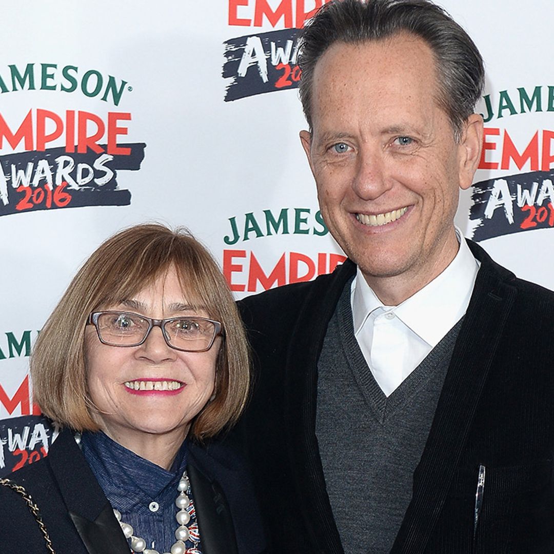 Helena Bonham Carter and Richard E. Grant appear emotional as they discuss death of his wife